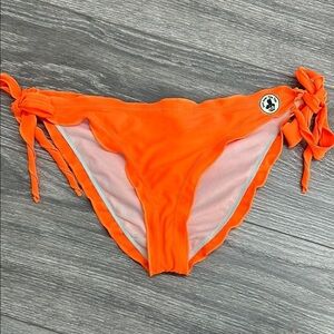 Jott Cassis side tie ruffle bikini bottoms side M